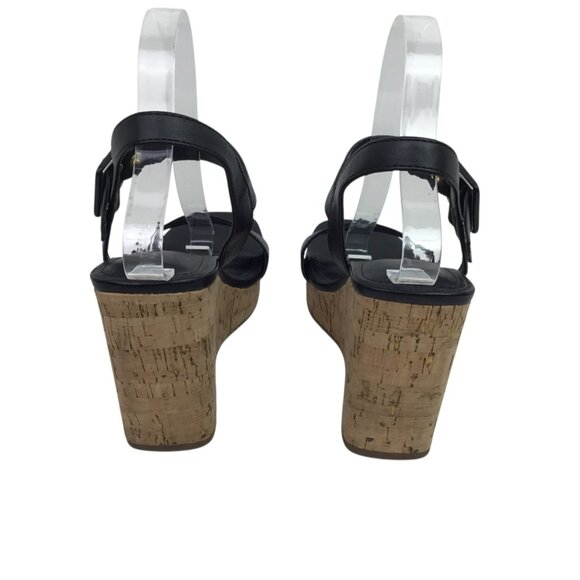 Marc Fisher Zane Womens 7.5M Open Toe Cork Wedge Platform Sandals - Picture 8 of 14